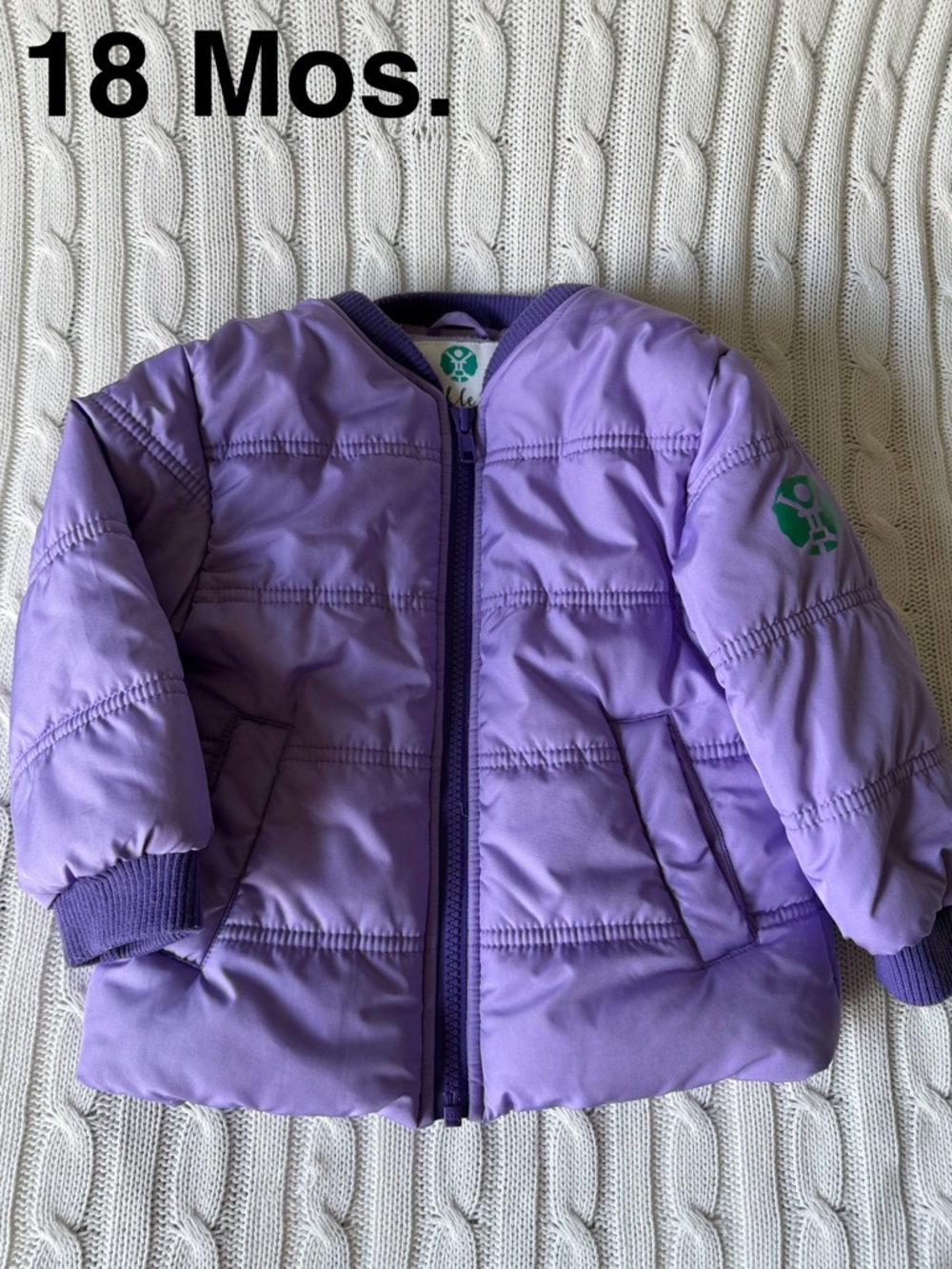 Buckle Me Baby Coat 18 Mo Girls Winter Jacket Carseat Safety Sherpa Like